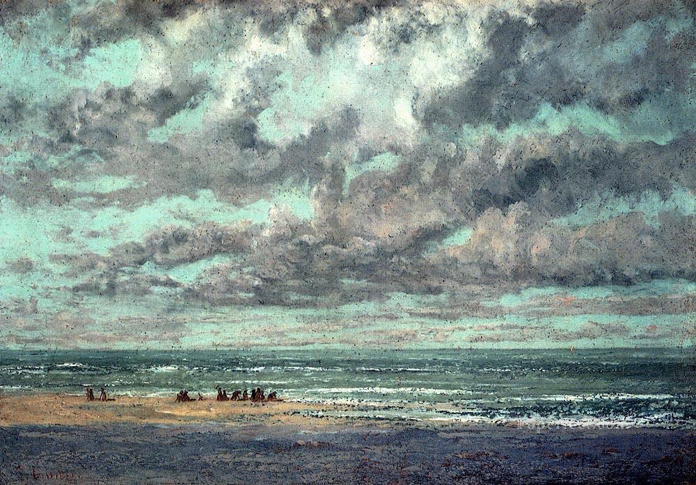Marine Les Equilleurs Realismo Escenografía de Gustave Courbet Pintura al óleo